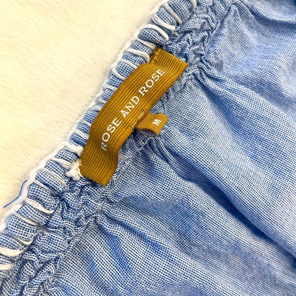 *NWOT* Rose & Rose Foras Embroidered Dress Blue/White - Size M - Picture 2 of 16